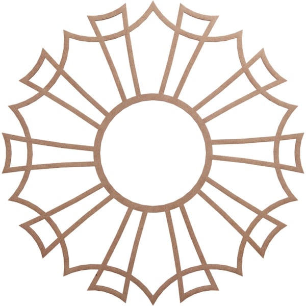 Ekena Millwork Augustus Wood Fretwork Pierced Ceiling Medallion, Wood (Paint Grade), 32"OD x 11 1/4"ID x 3/8"T CMWP32X32X0375AUMF - main
